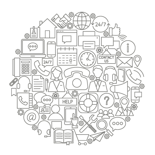 Line Icon Circle Telecommunications