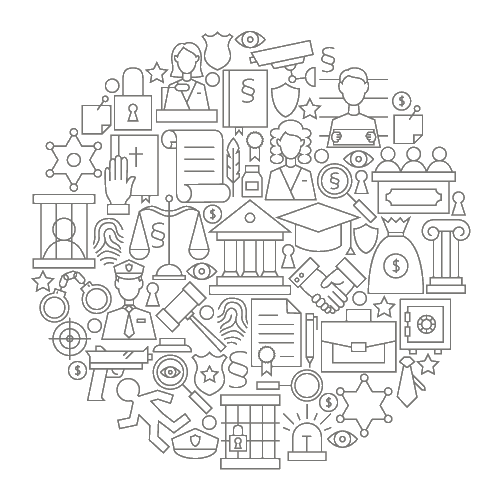 Line Icon Circle Legal & Law